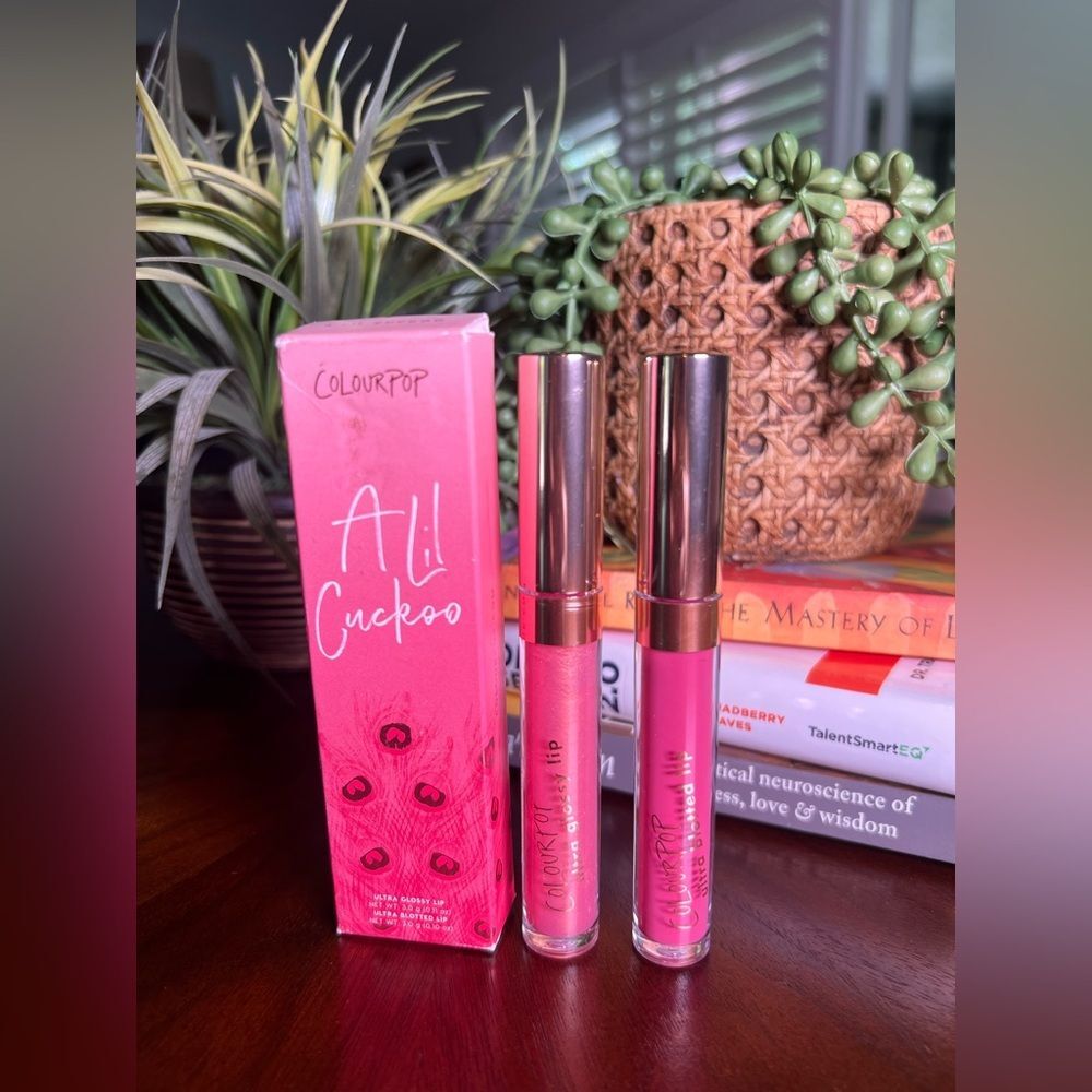 Colourpop Pink Lip Gloss Collection duo “SLIDE” “UR A HOOT” NEW